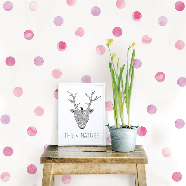 Oliver Watercolor Dots Wall Decal & Reviews Wayfair